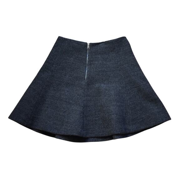 TELA Designer Grey Lambswool Mini Flare Skirt Size XS IT 40 - Picture 2 of 7